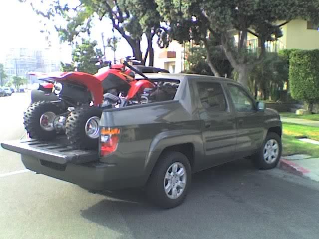 Honda ridgeline atv in bed #3