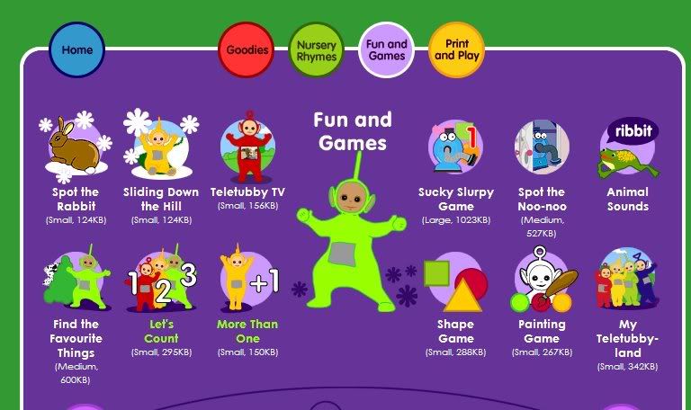 Teletubbies Web Game