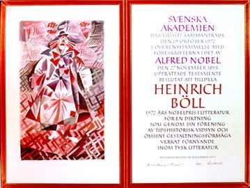 Heinrich Boll (1972); umjetnik Gunnar Brusewitz, kaligrafija Kerstin Anckers