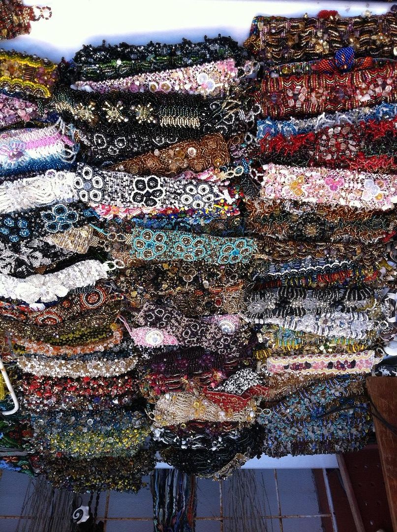 beaded Mexican bracelets beadwork Mexico Playa del Carmen jewelry shopping beads Cancun