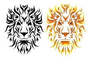 Tribal Lion Tattoo Designs