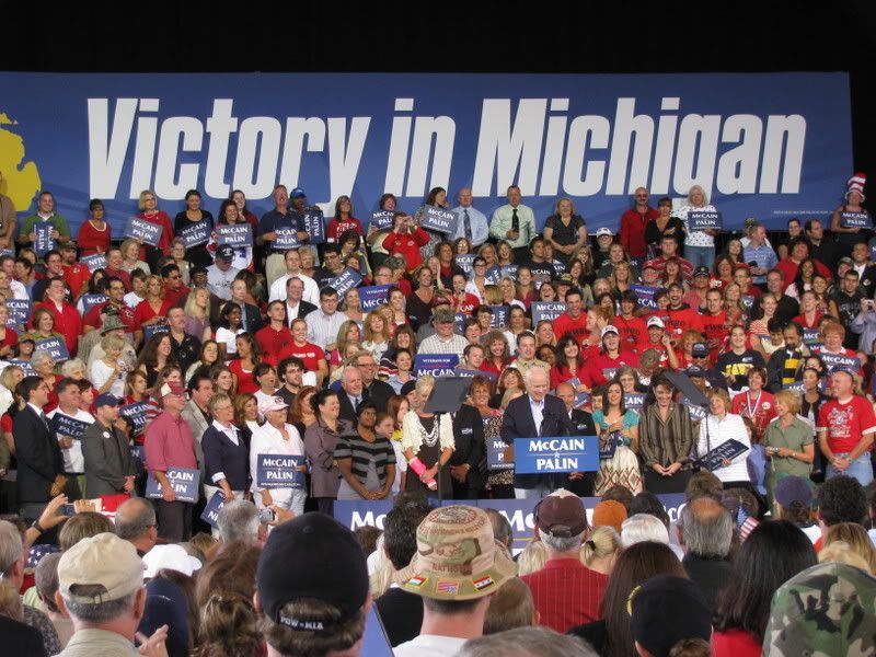 A Shot of the Crowd During McCains Speech A Shot of the Crowd During McCains Speech