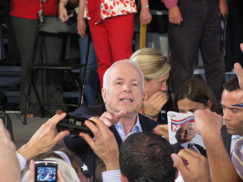 McCain Going Out to Meet Some of the Crowd McCain Going Out to Meet Some of the Crowd
