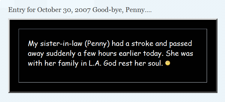 Good-bye. Penny