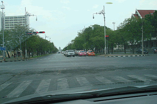 blackened street