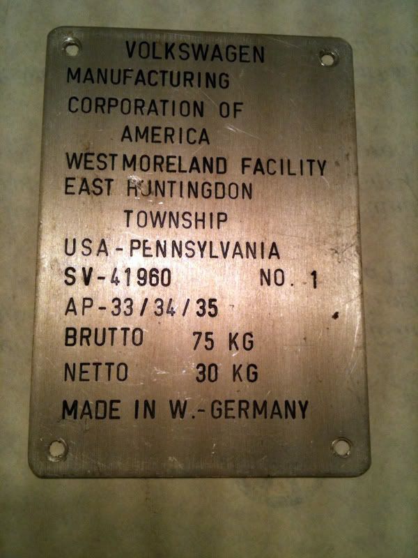  of large equipment VW sent from Germany for the Westmoreland plant
