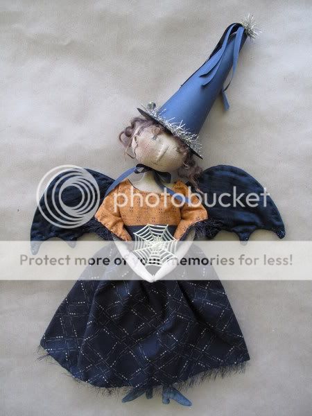 Primitive Halloween Bewitched Angel Doll Pattern Plus